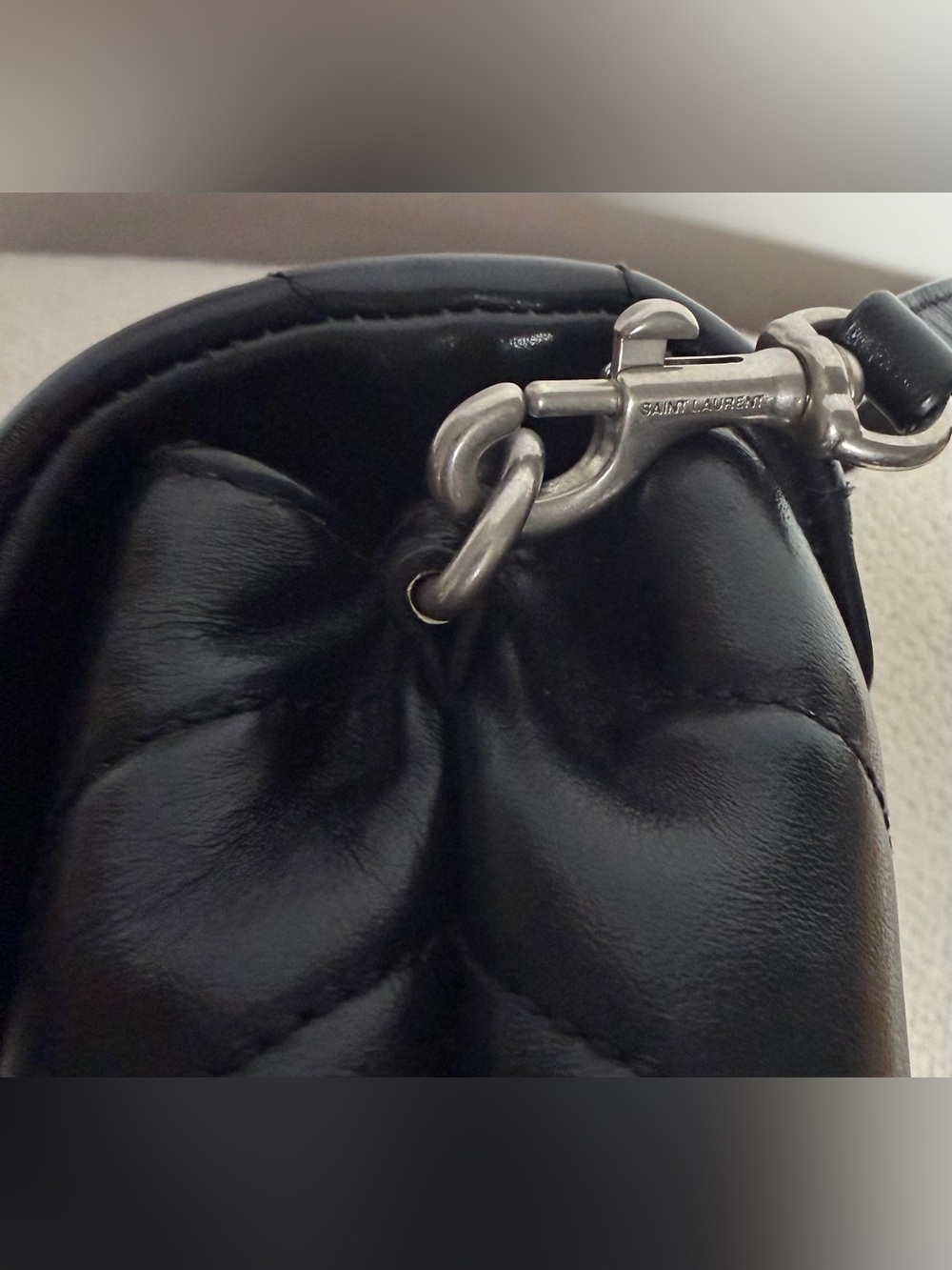 Saint Laurent Loulou Toy Black Quilted Leather Crossbody Bag - Picture 15 of 16